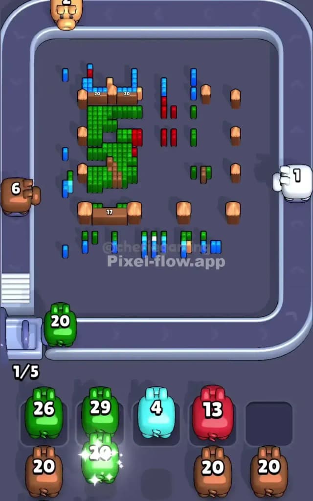 Pixel Flow Level 661 Solution 3