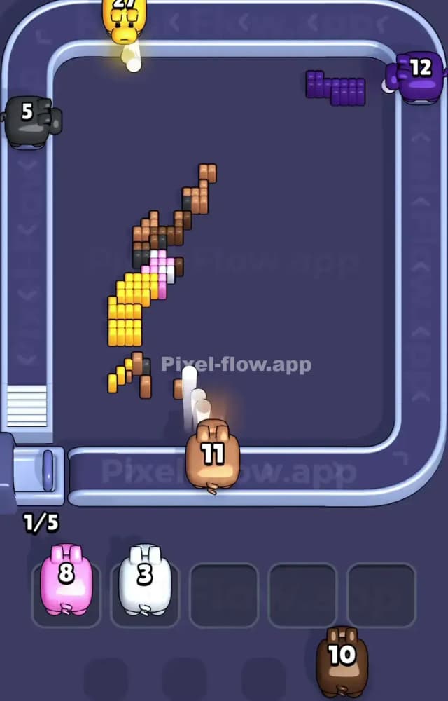 Pixel Flow Level 1091 Solution 3