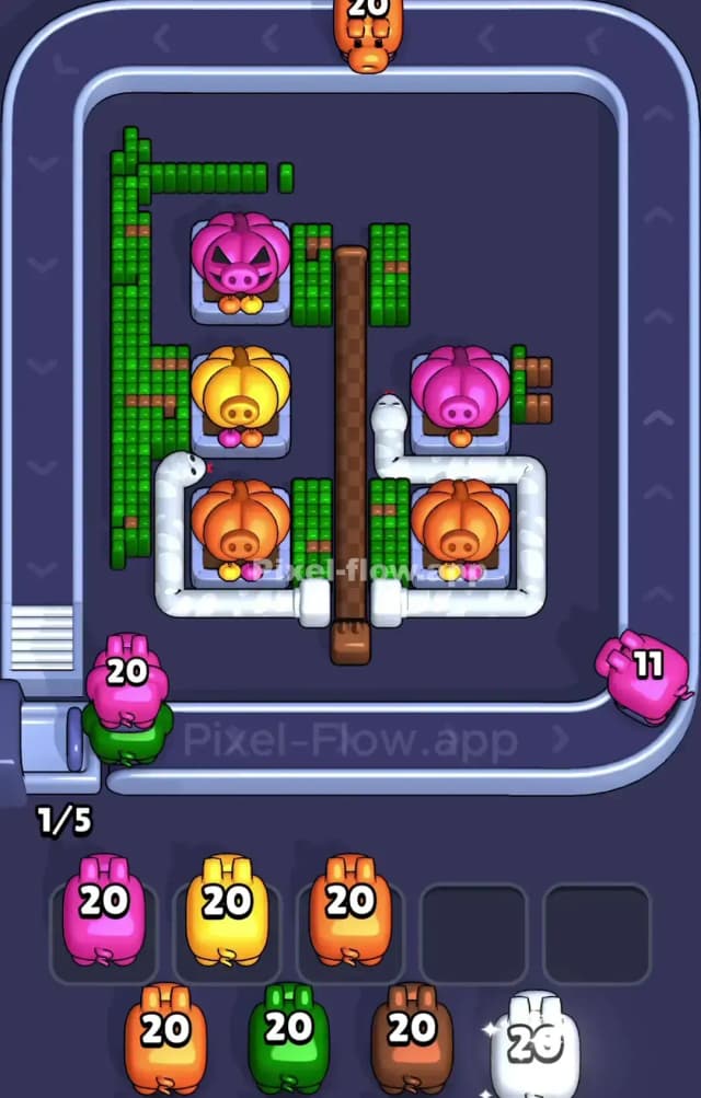 Pixel Flow Level 928 Solution 2