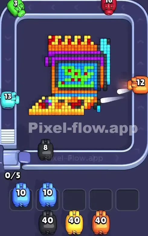 Pixel Flow Level 851 Solution 2