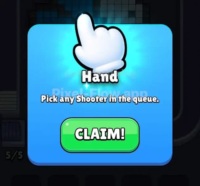 Pixel Flow Power Ups: Hand