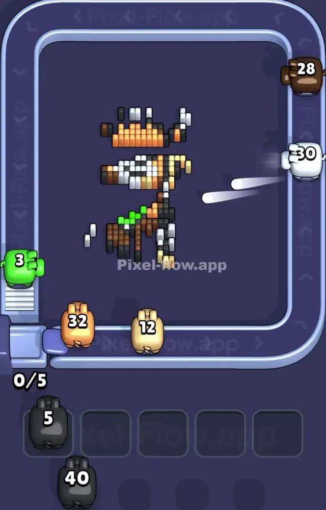 Pixel Flow Level 1597 Solution 3