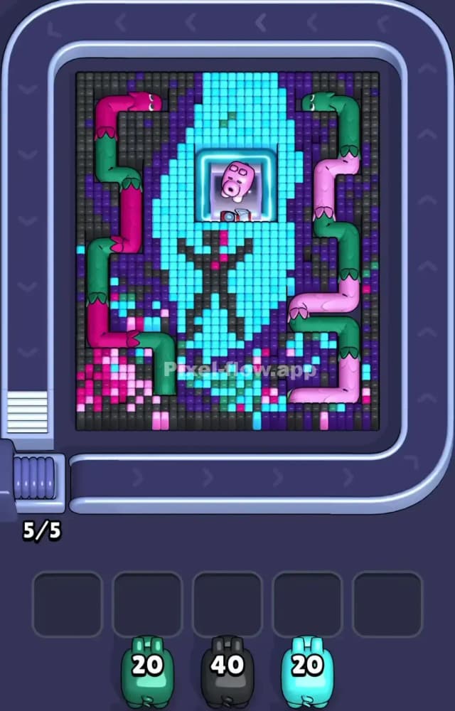 Pixel Flow Level 1181 Gameplay