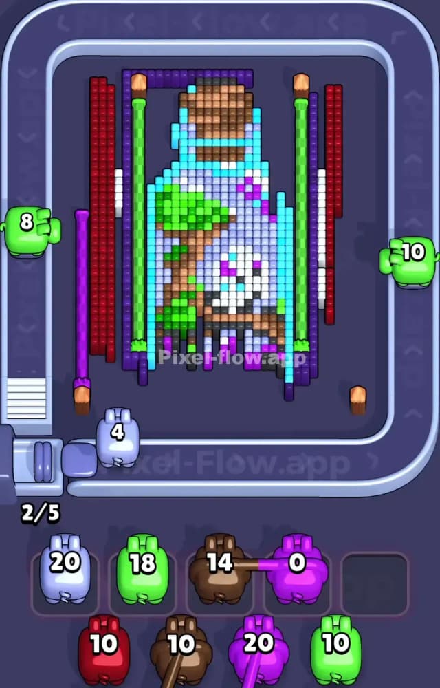 Pixel Flow Level 1090 Solution 1