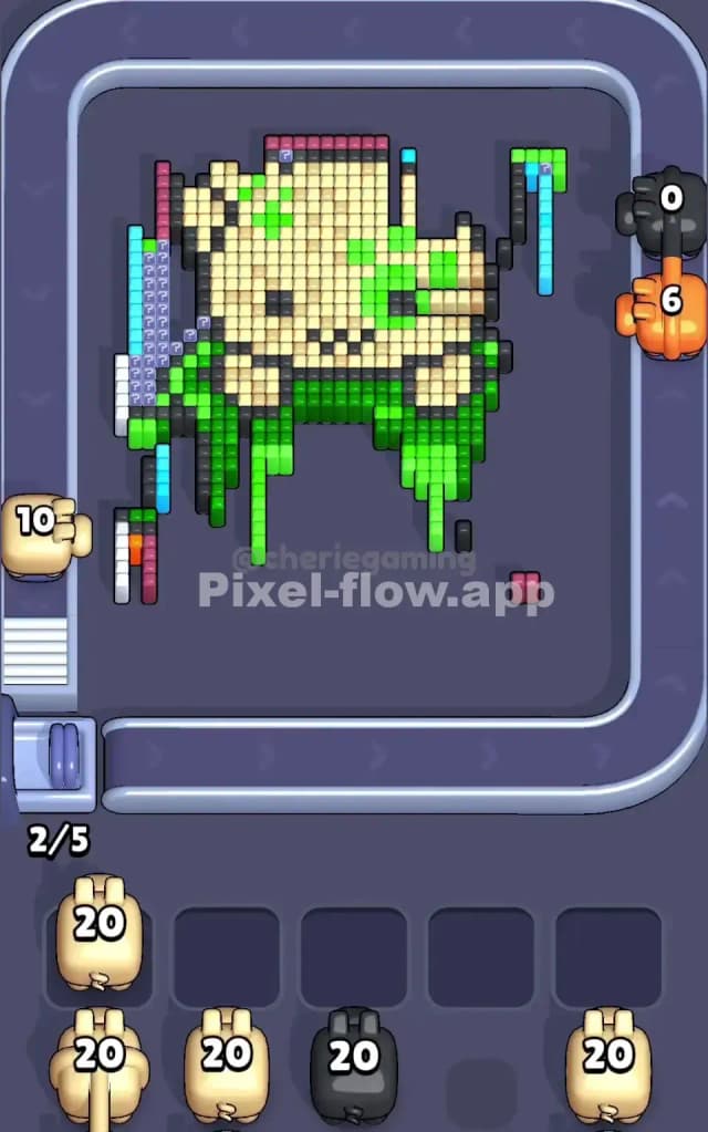 Pixel Flow Level 210 Solution 2