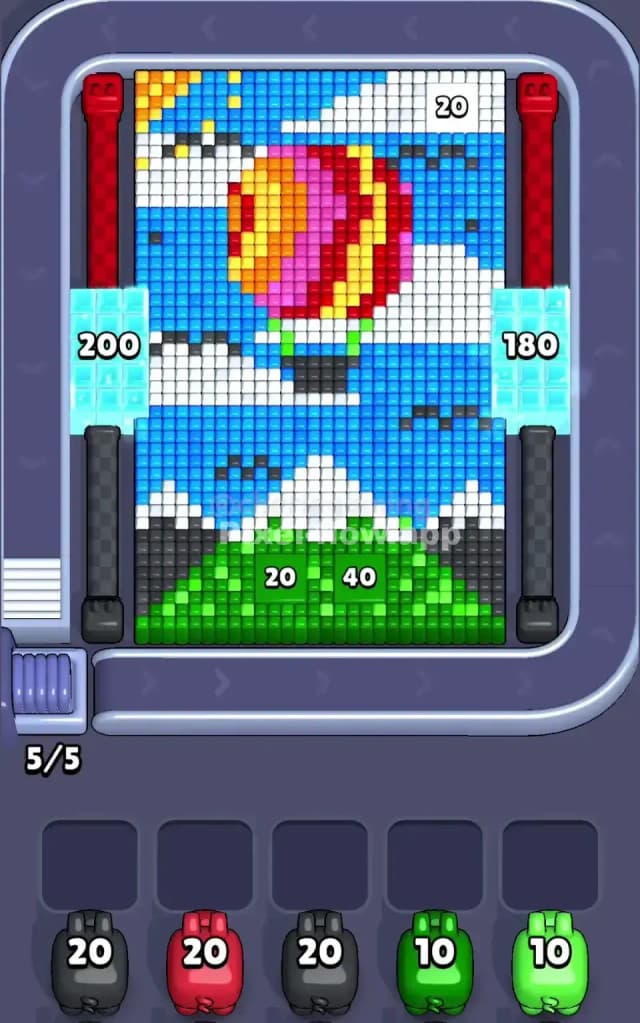 Pixel Flow Level 380 Gameplay