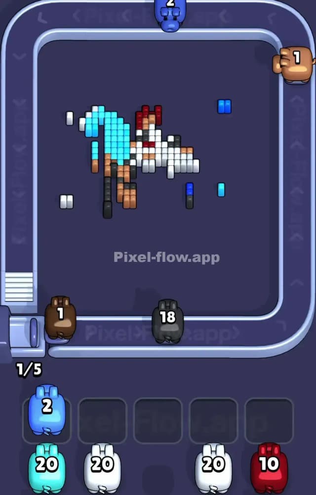 Pixel Flow Level 1341 Solution 3