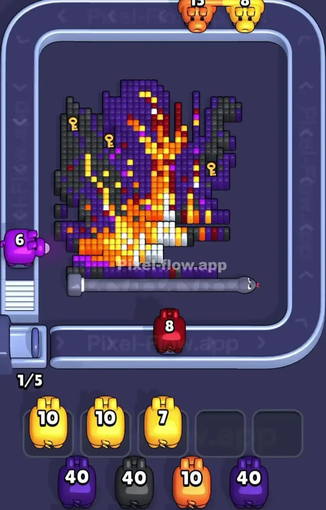 Pixel Flow Level 1370 Solution 2