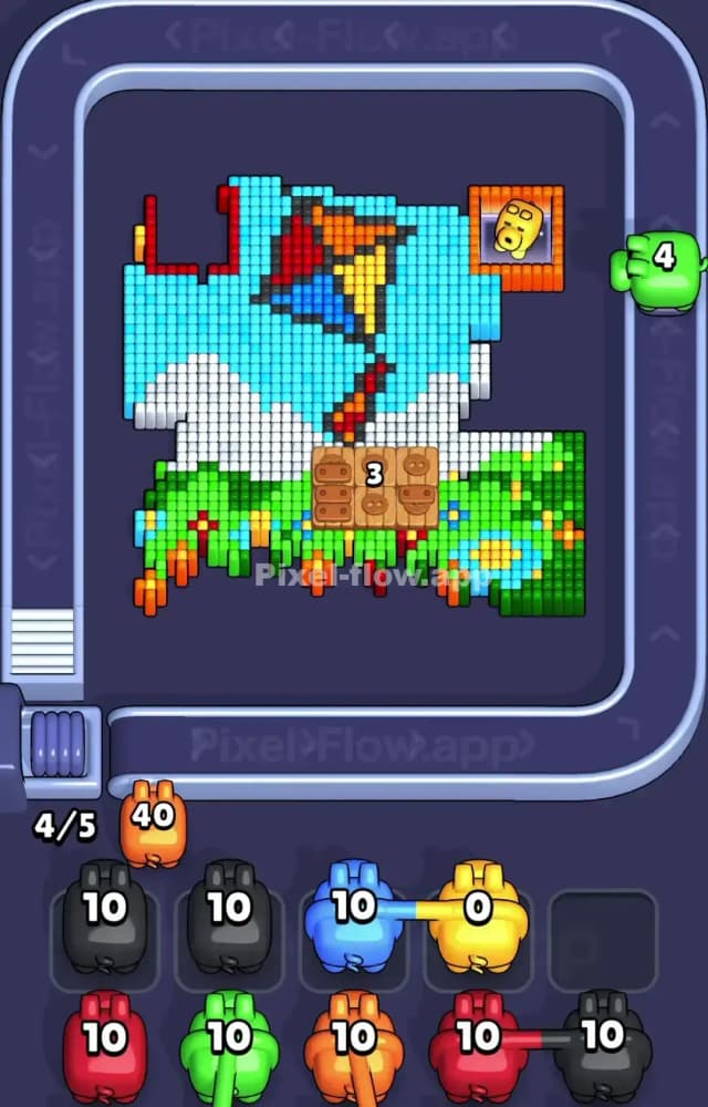 Pixel Flow Level 1253 Solution 1