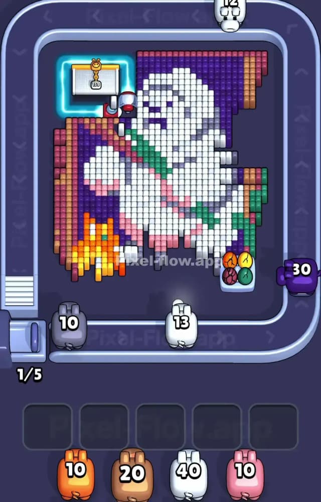 Pixel Flow Level 1442 Solution 1