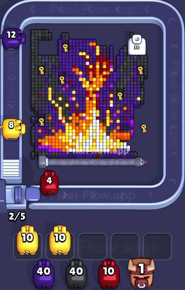 Pixel Flow Level 1370 Solution 1