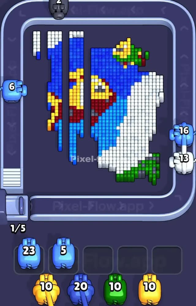 Pixel Flow Level 1591 Solution 2
