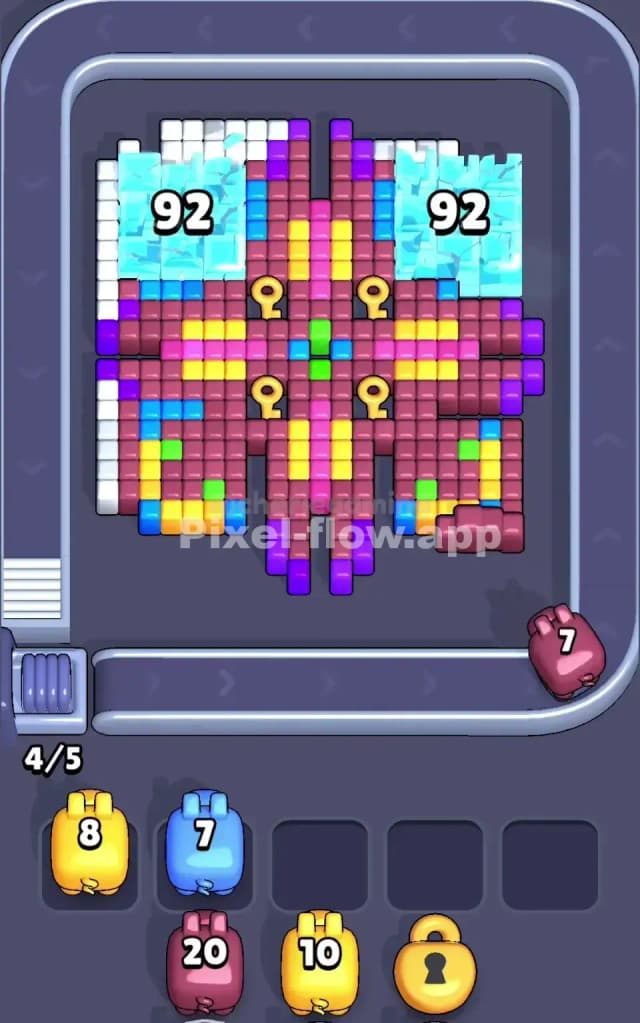 Pixel Flow Level 222 Solution 1