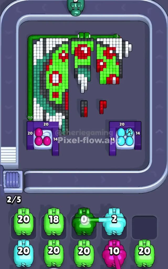 Pixel Flow Level 664 Solution 2