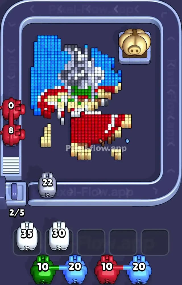 Pixel Flow Level 1247 Solution 2