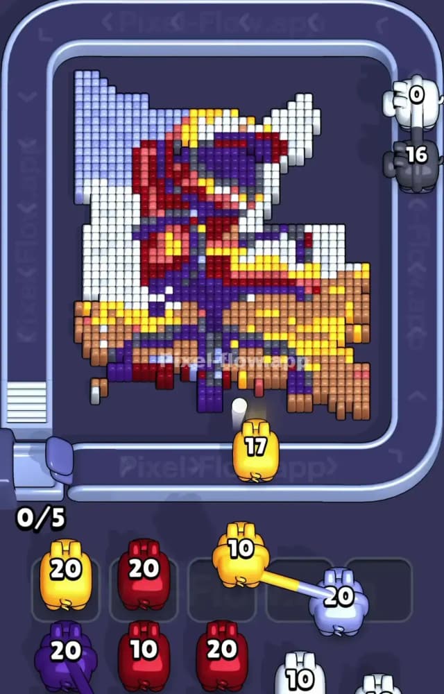 Pixel Flow Level 1487 Solution 1