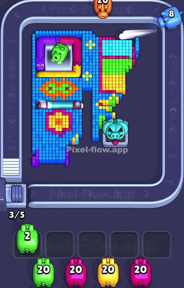 Pixel Flow Level 1257 Solution 2