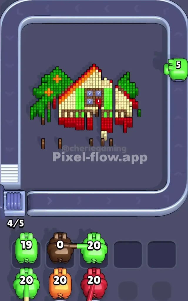 Pixel Flow Level 194 Solution 2