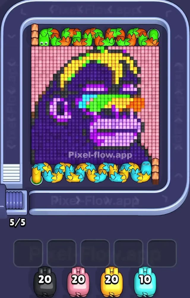 Pixel Flow Level 1350 Gameplay