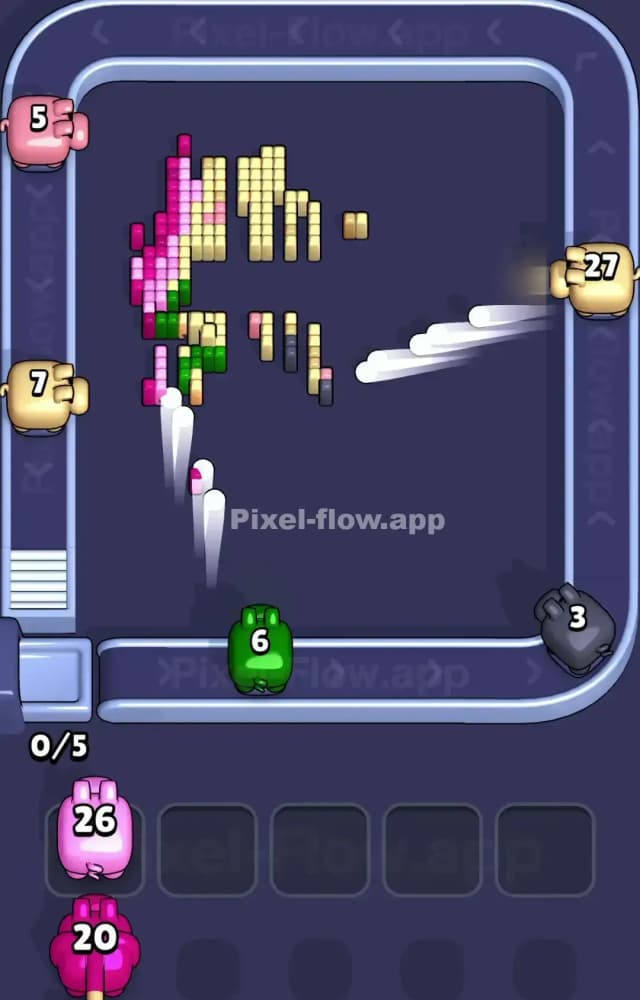 Pixel Flow Level 1493 Solution 3