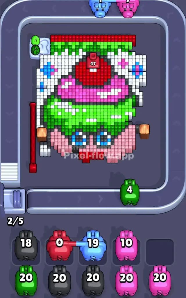 Pixel Flow Level 637 Solution 1