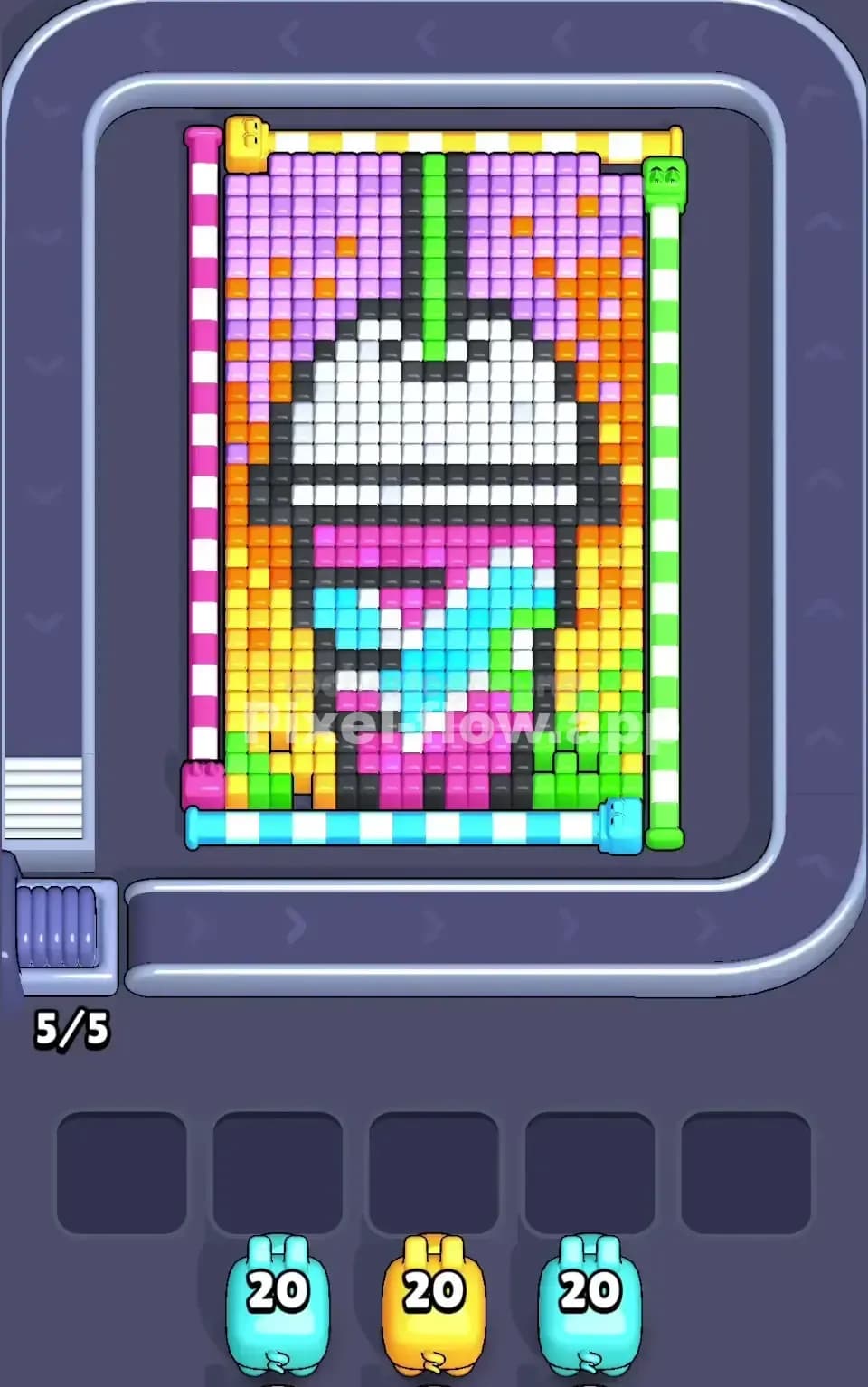 Pixel Flow Level 55 Screenshot