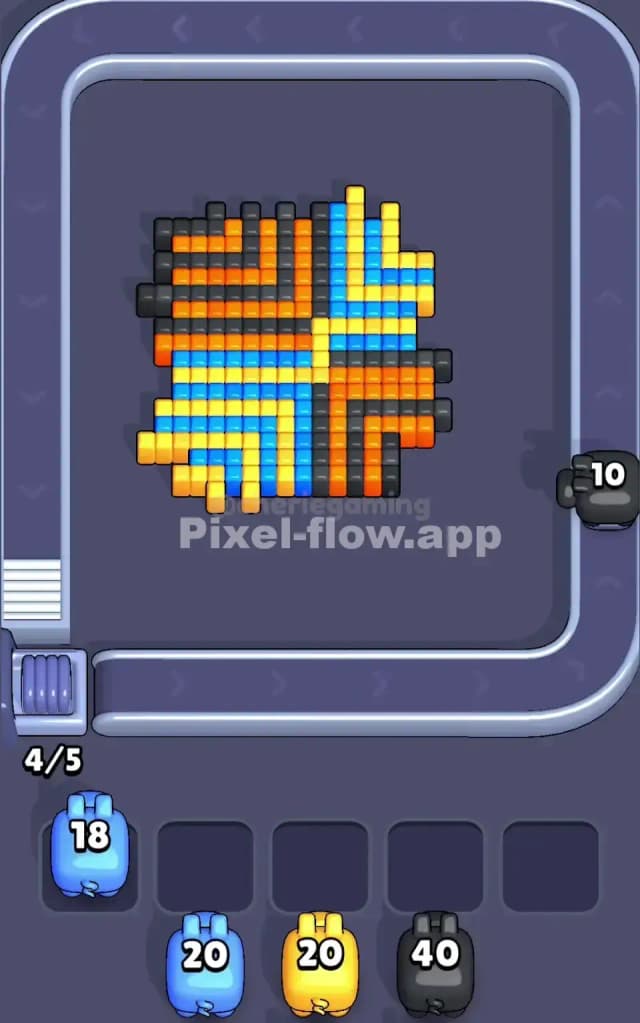 Pixel Flow Level 21 Solution 2