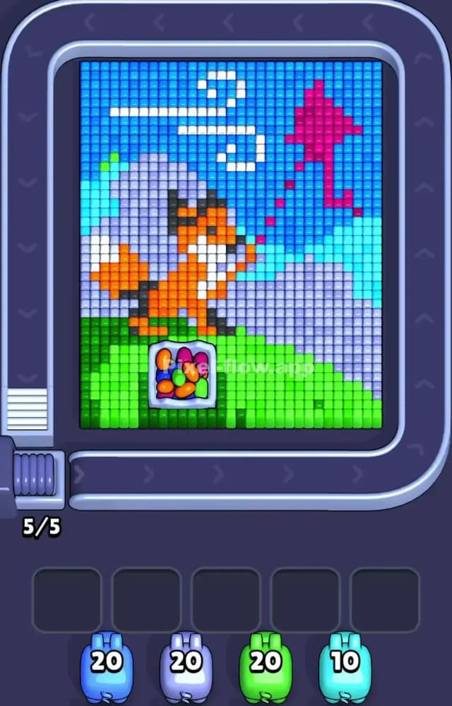 Pixel Flow Level 1232 Gameplay