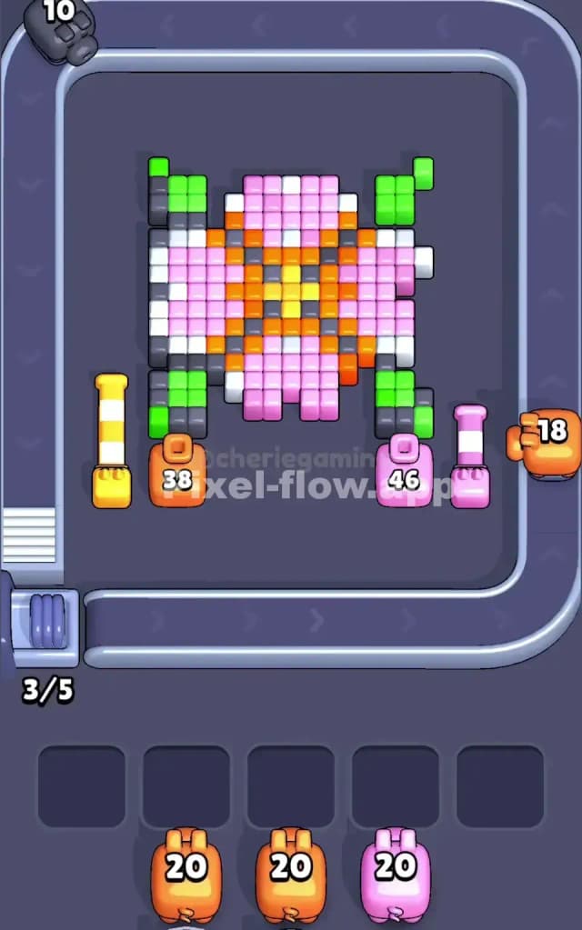 Pixel Flow Level 115 Solution 1