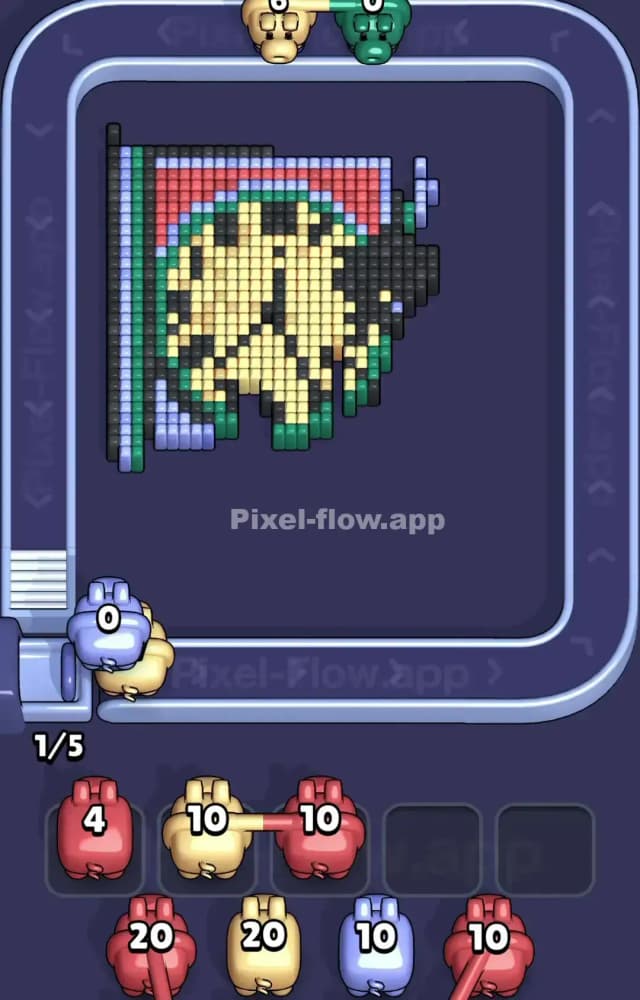 Pixel Flow Level 1592 Solution 1