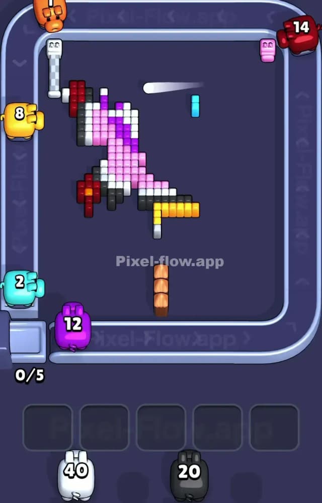 Pixel Flow Level 1291 Solution 3