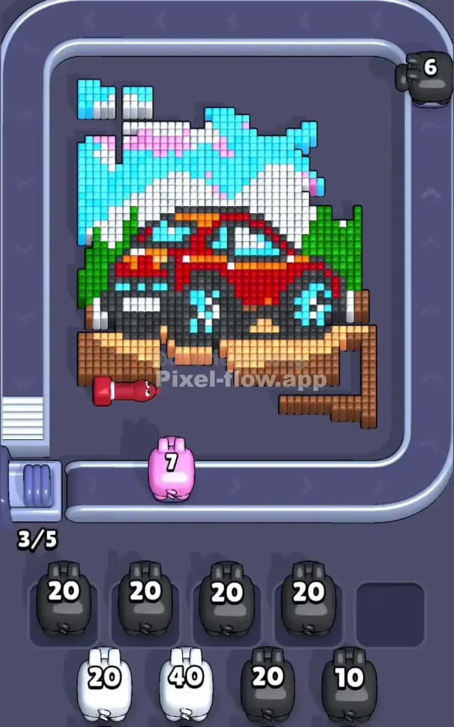 Pixel Flow Level 688 Solution 1