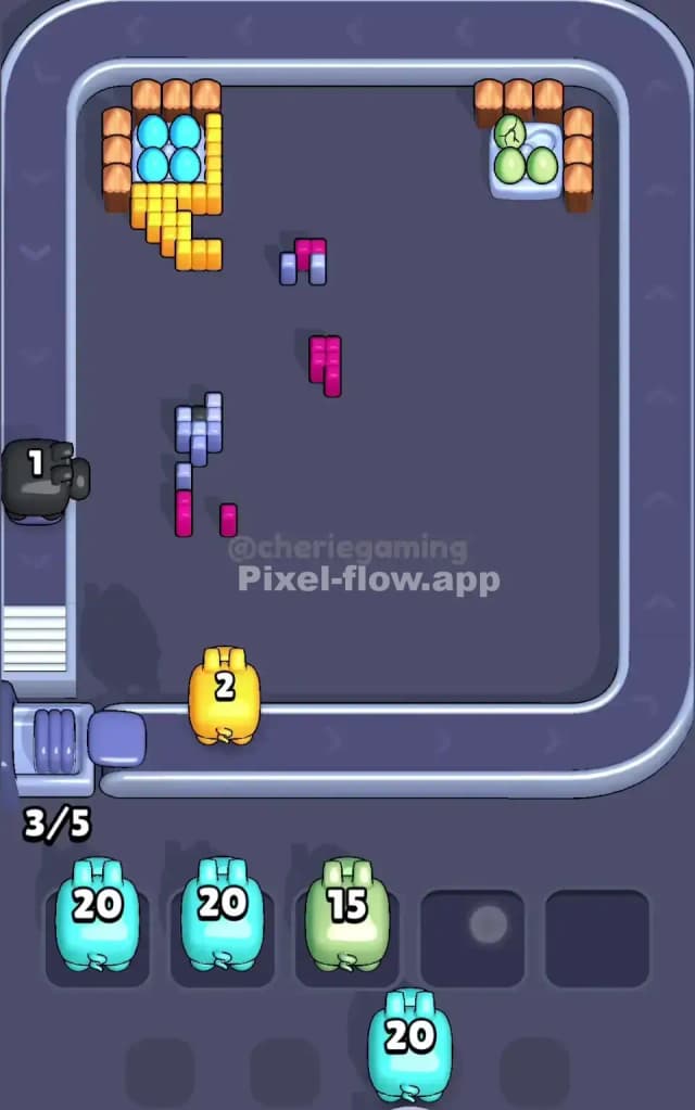 Pixel Flow Level 591 Solution 3
