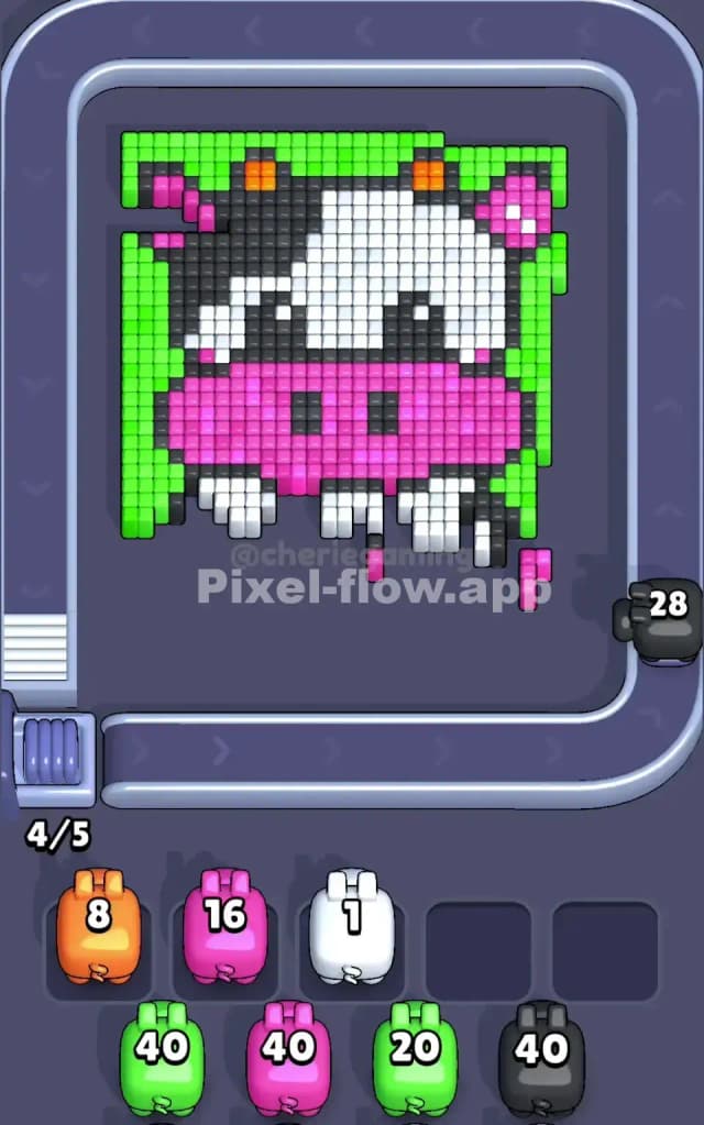 Pixel Flow Level 113 Solution 1