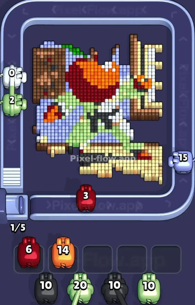 Pixel Flow Level 1458 Solution 1