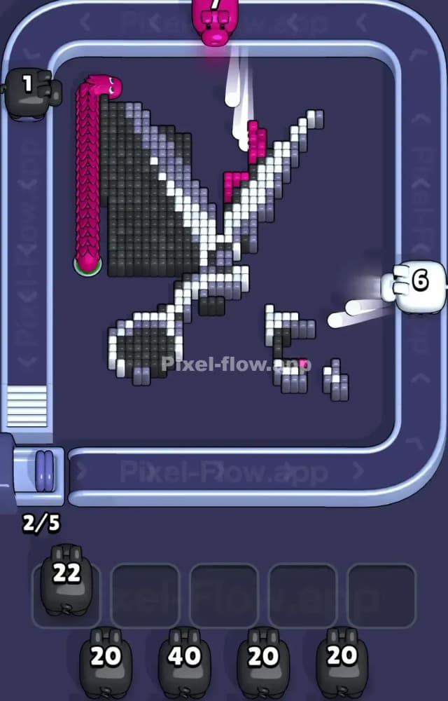 Pixel Flow Level 1421 Solution 1