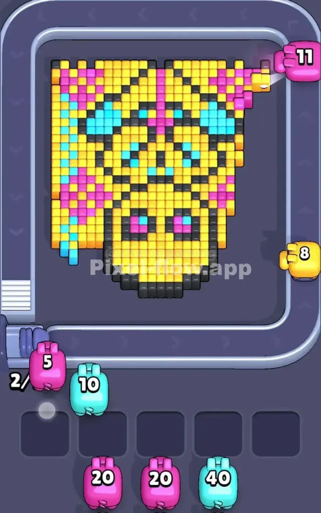 Pixel Flow Level 34 Solution 1