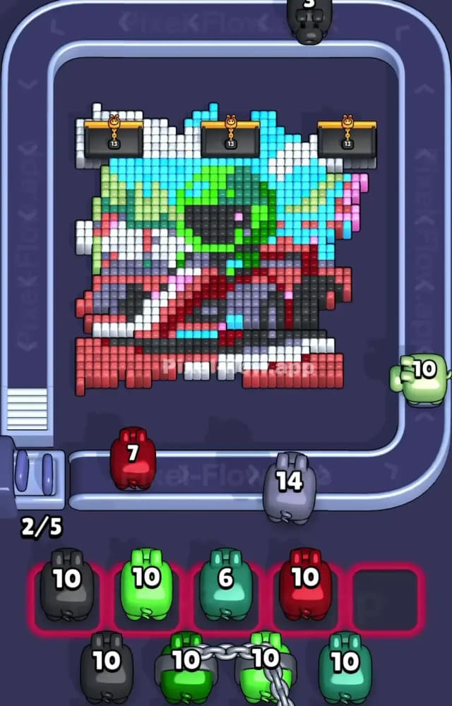 Pixel Flow Level 1587 Solution 1