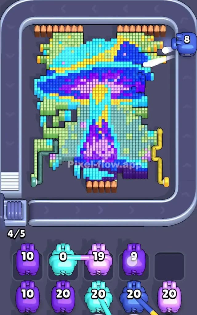 Pixel Flow Level 610 Solution 1