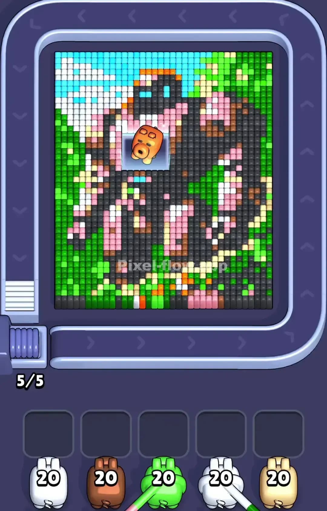 Pixel Flow Level 1085 Screenshot