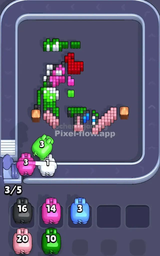 Pixel Flow Level 637 Solution 3