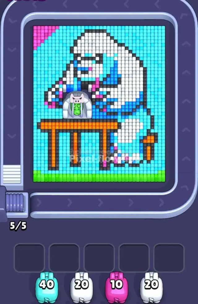 Pixel Flow Level 1725 Gameplay