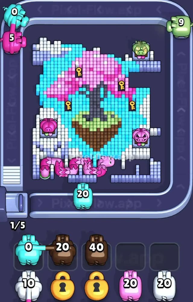 Pixel Flow Level 1213 Solution 1