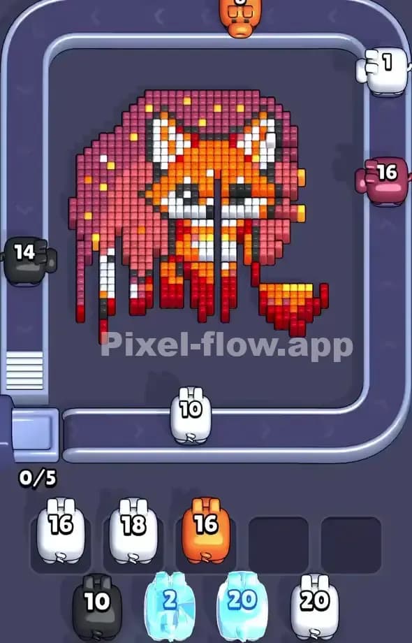 Pixel Flow Level 563 Solution 1