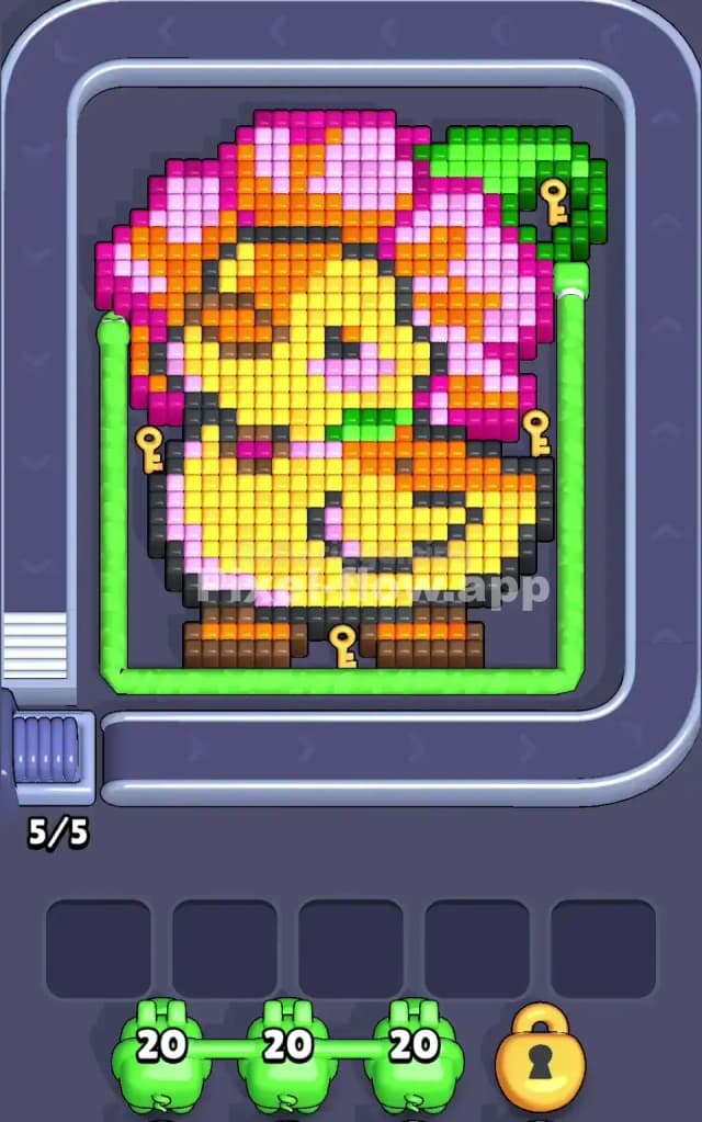 Pixel Flow Level 104 Gameplay