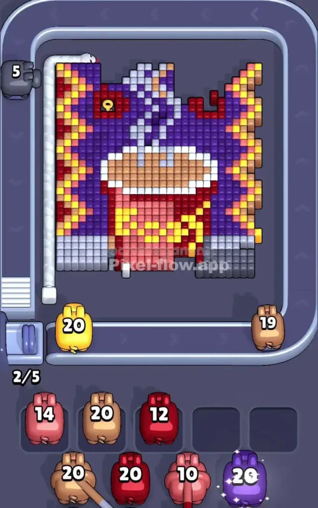 Pixel Flow Level 597 Solution 1