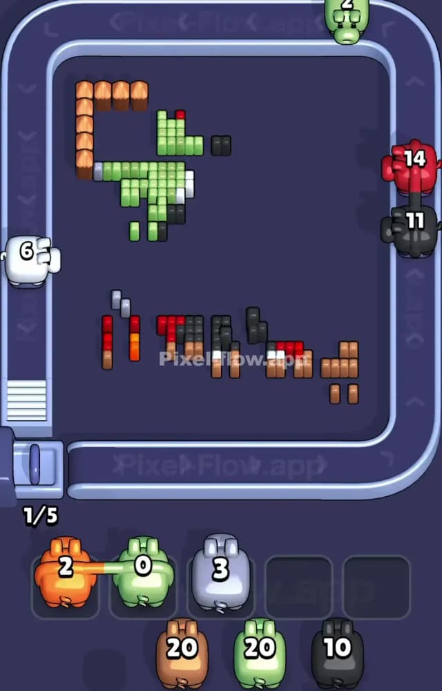 Pixel Flow Level 1512 Solution 3