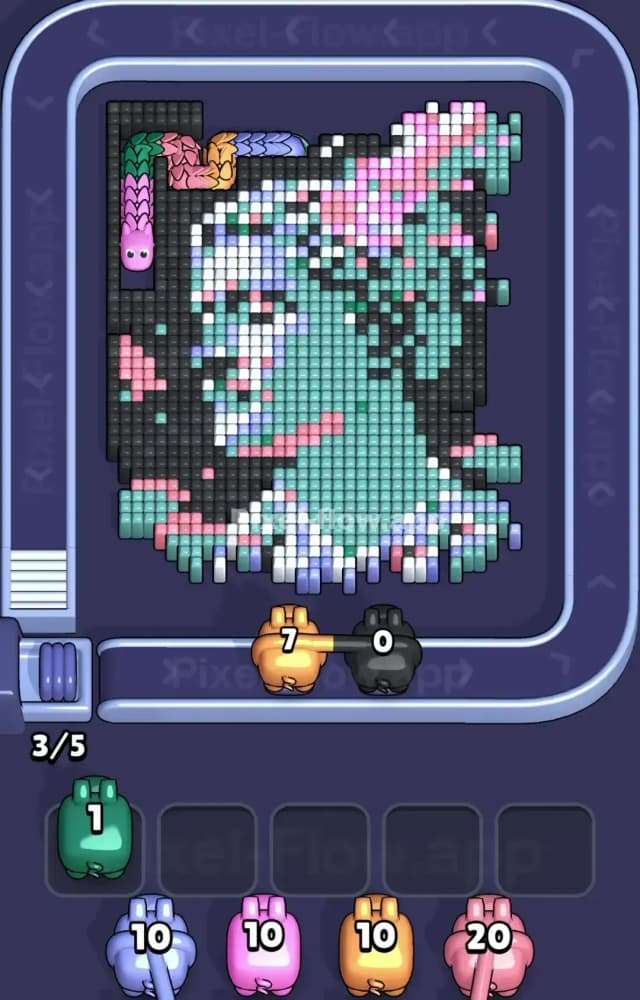 Pixel Flow Level 1575 Solution 1