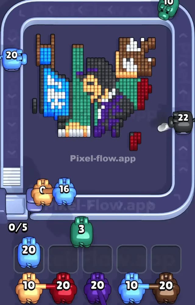Pixel Flow Level 1054 Solution 2