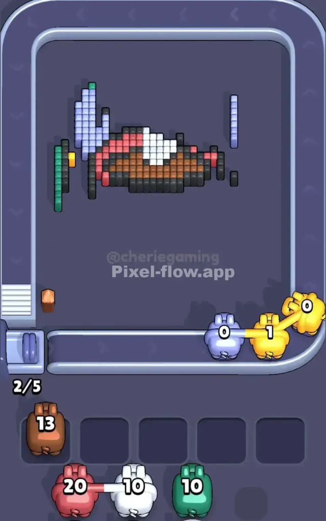 Pixel Flow Level 674 Solution 3